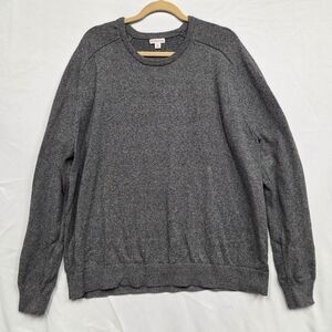 Merona Men's Sweater XXL Crew Neck Gray Cotton Nylon Wool Very Soft 2XL
